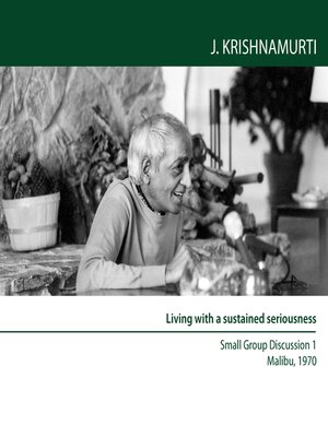 cover image of Living With a Sustained Seriousness